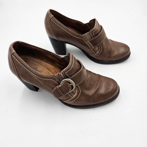 Natural Soul by Naturalizer Brown Carlo Oxford Faux Leather Bootie Size 6.5 - Picture 7 of 14